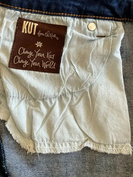 KUT from the Kloth "Katy" Boyfriend Jeans | Women's Size 12 | Medium Blue Wash - Picture 8 of 11